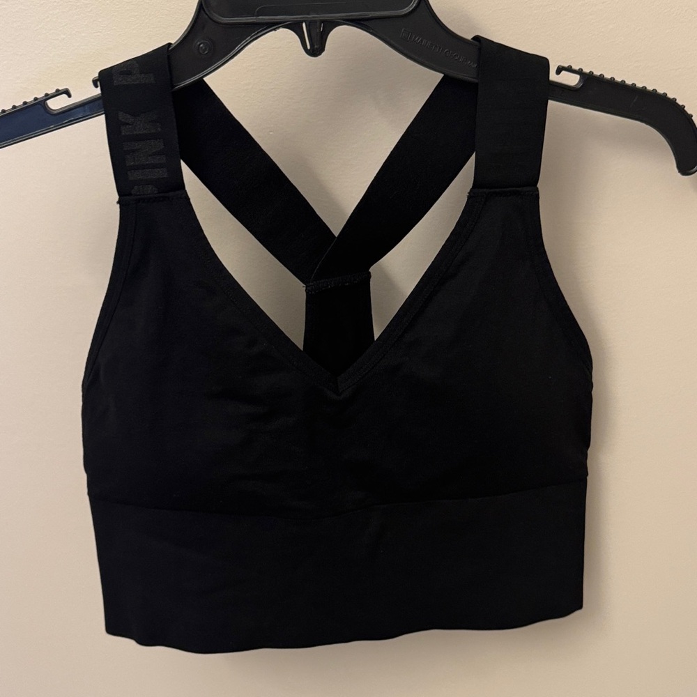 PINK Victoria's Secret Black Crossback Bra